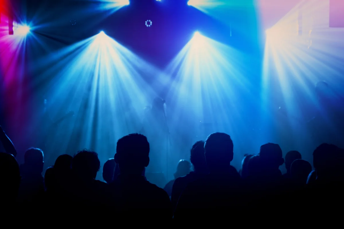 Público en un concierto de sala, vivido desde dentro